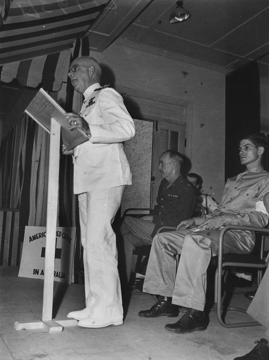 Official opening of the American Red Cross Services Club, Brisbane, 1942