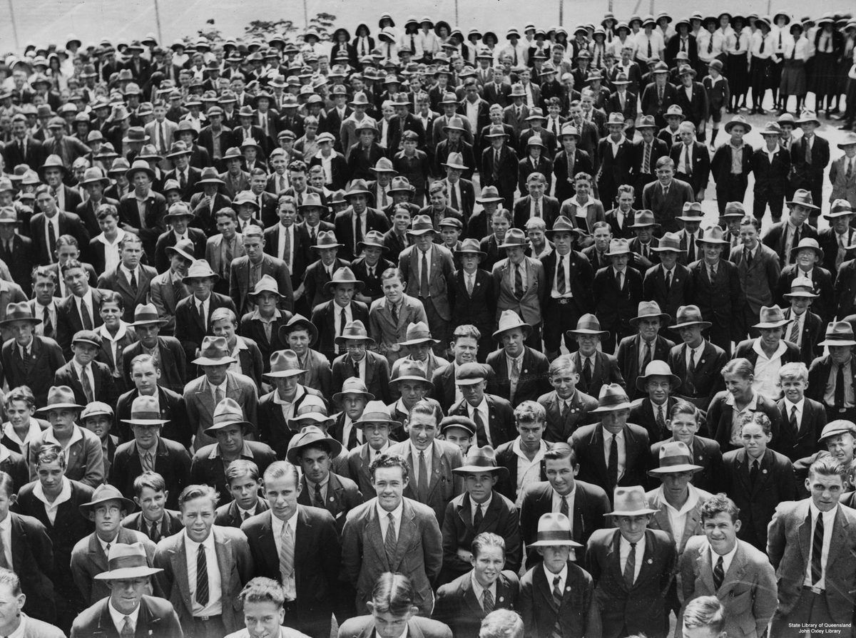 Pupils from Brisbane State High School, Brisbane, Queensland, 1932