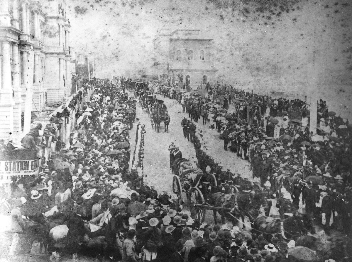 Funeral of Sir Anthony Musgrave, Brisbane, 1888