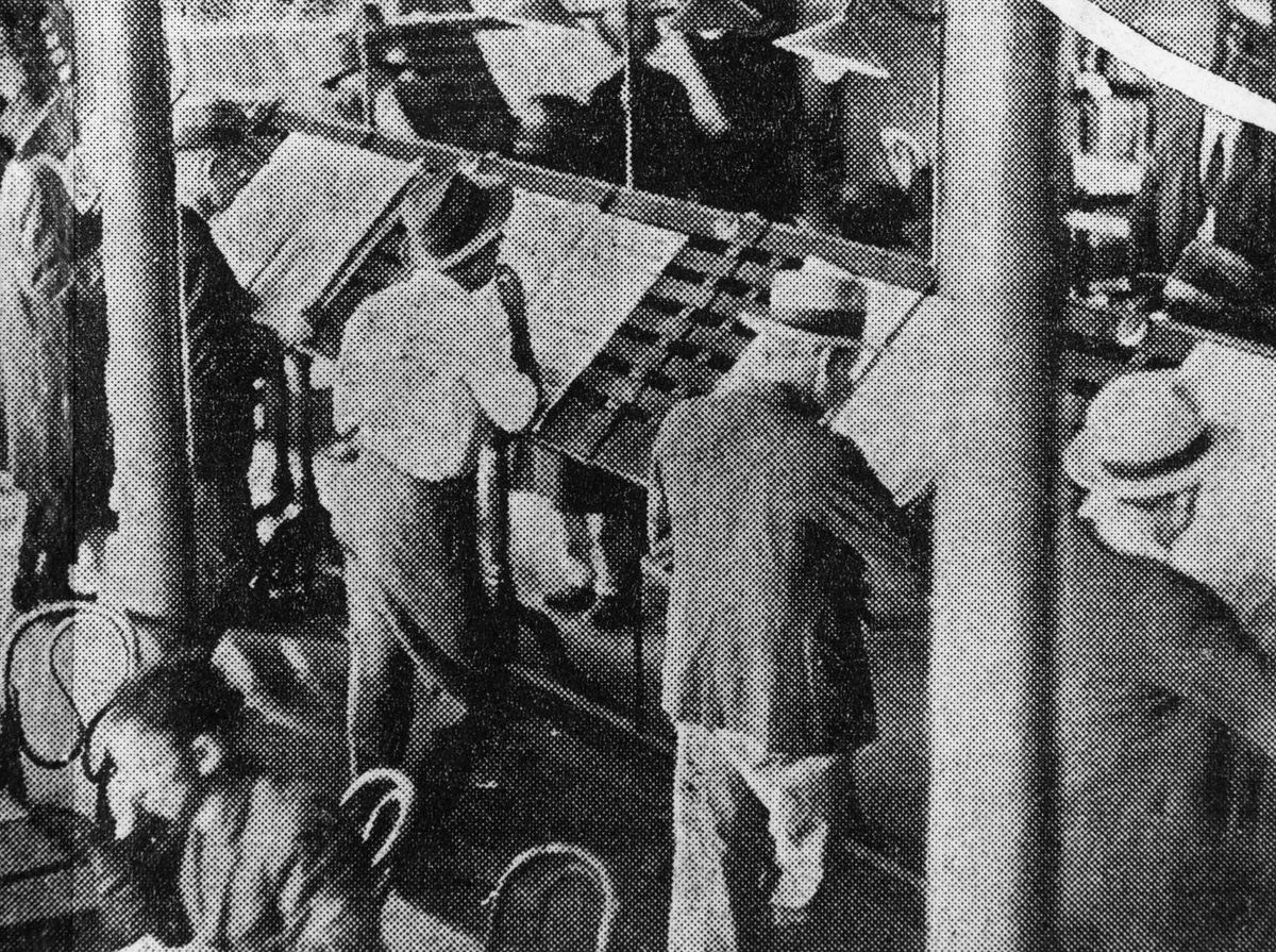 Patrons reading newspapers in the State Library of Queensland, 1934