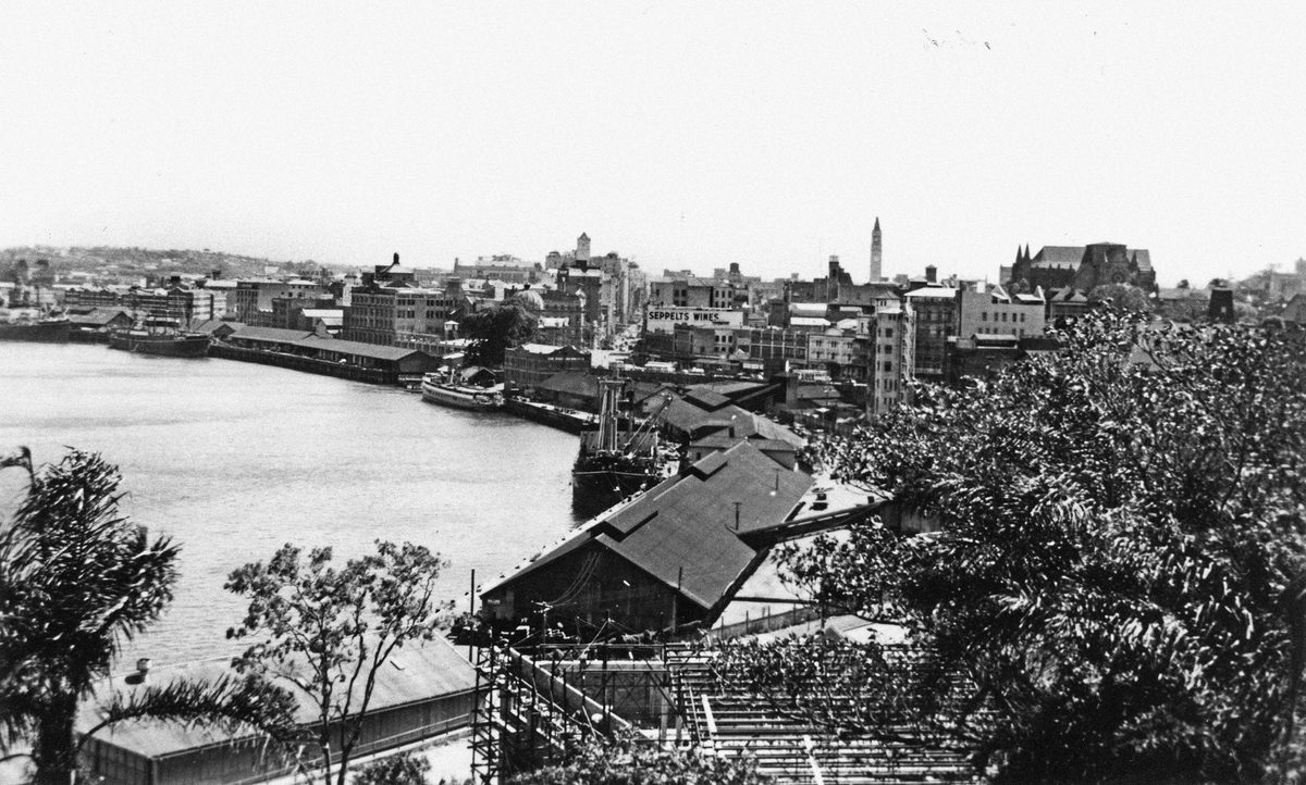 View of the City of Brisbane from the River, 1952