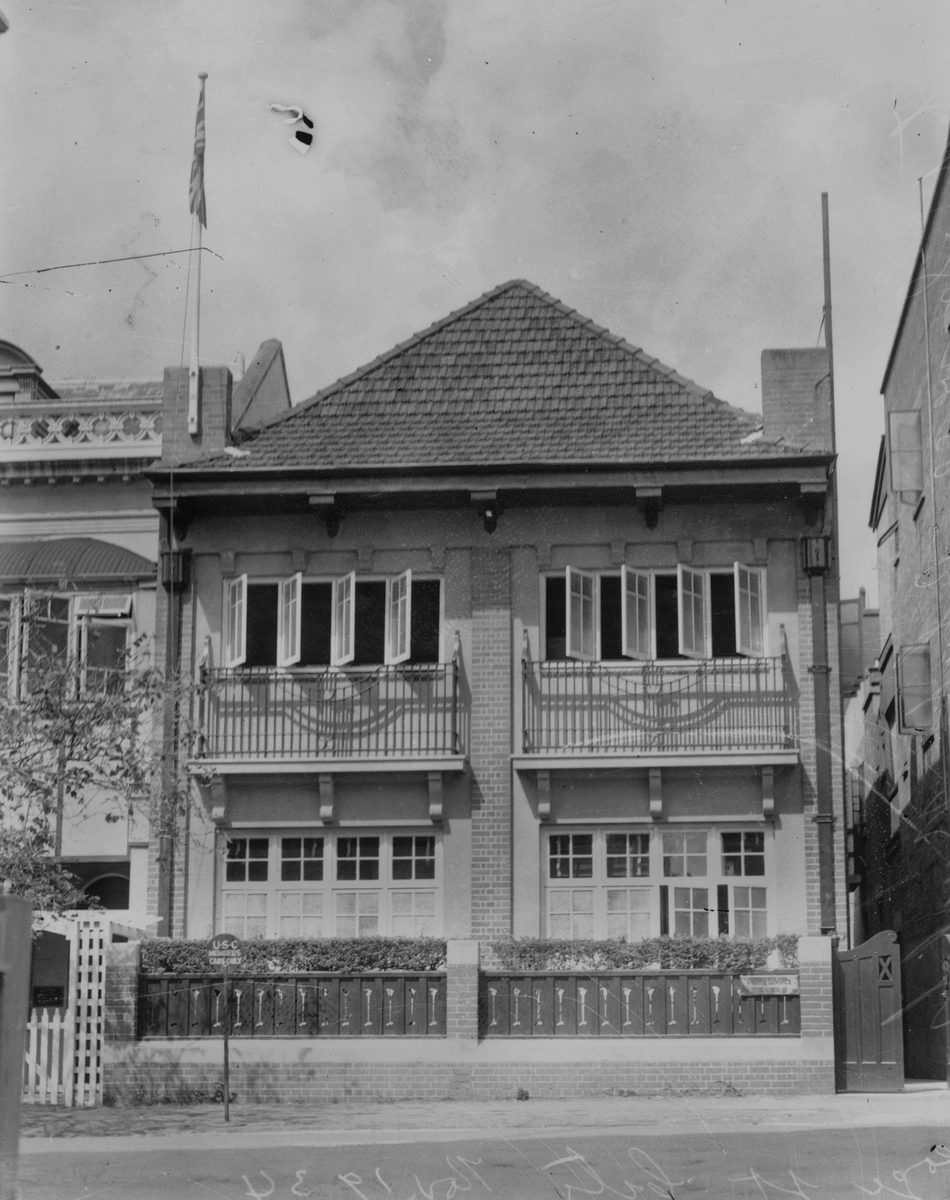 United Service Club building on George Street, Brisbane, 1934