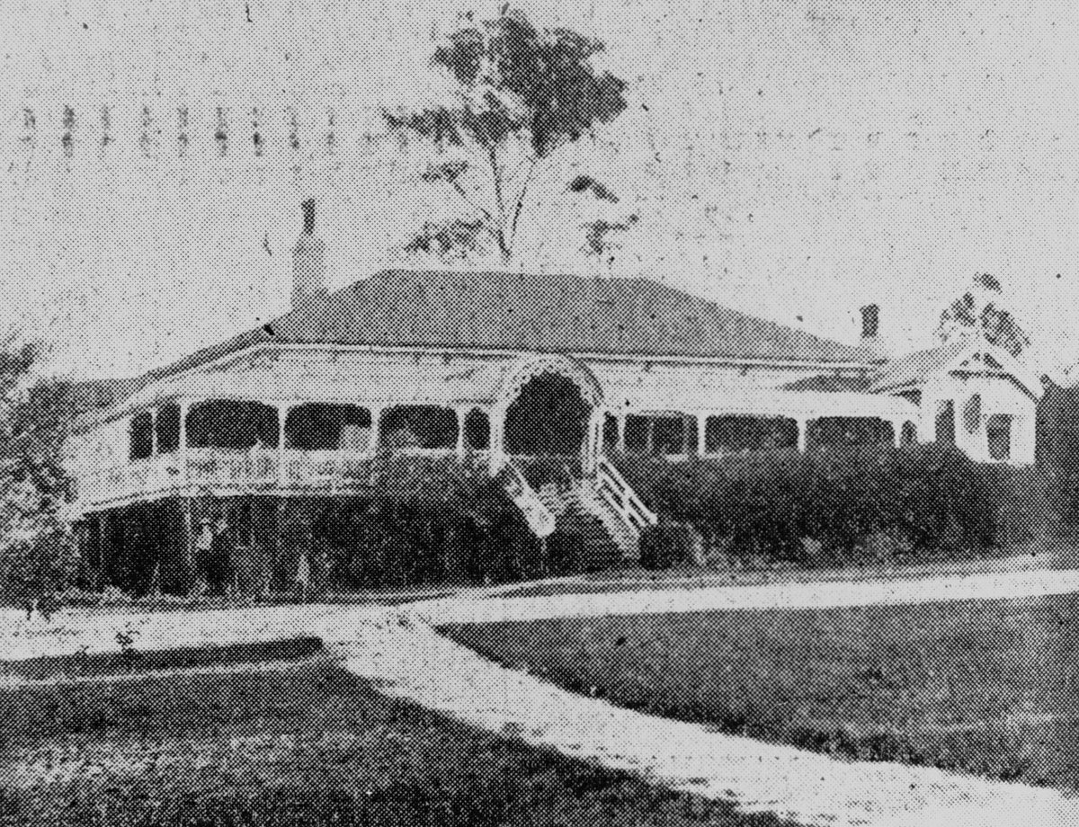Home of Dr. W. N. Robertson in Sherwood, Brisbane, 1906