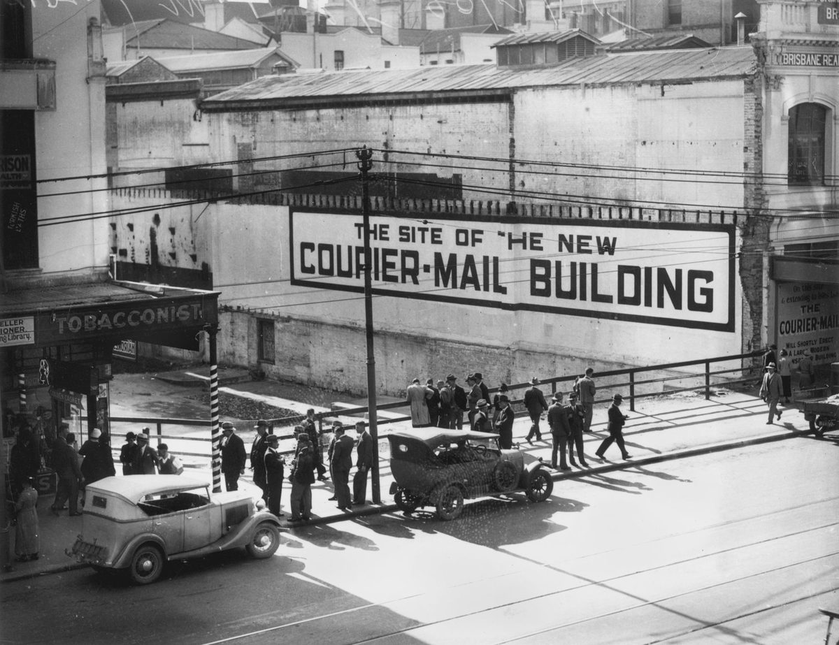 Site of the new Courier Mail building, Brisbane, 1935